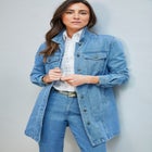 Long Denim Jacket image number null