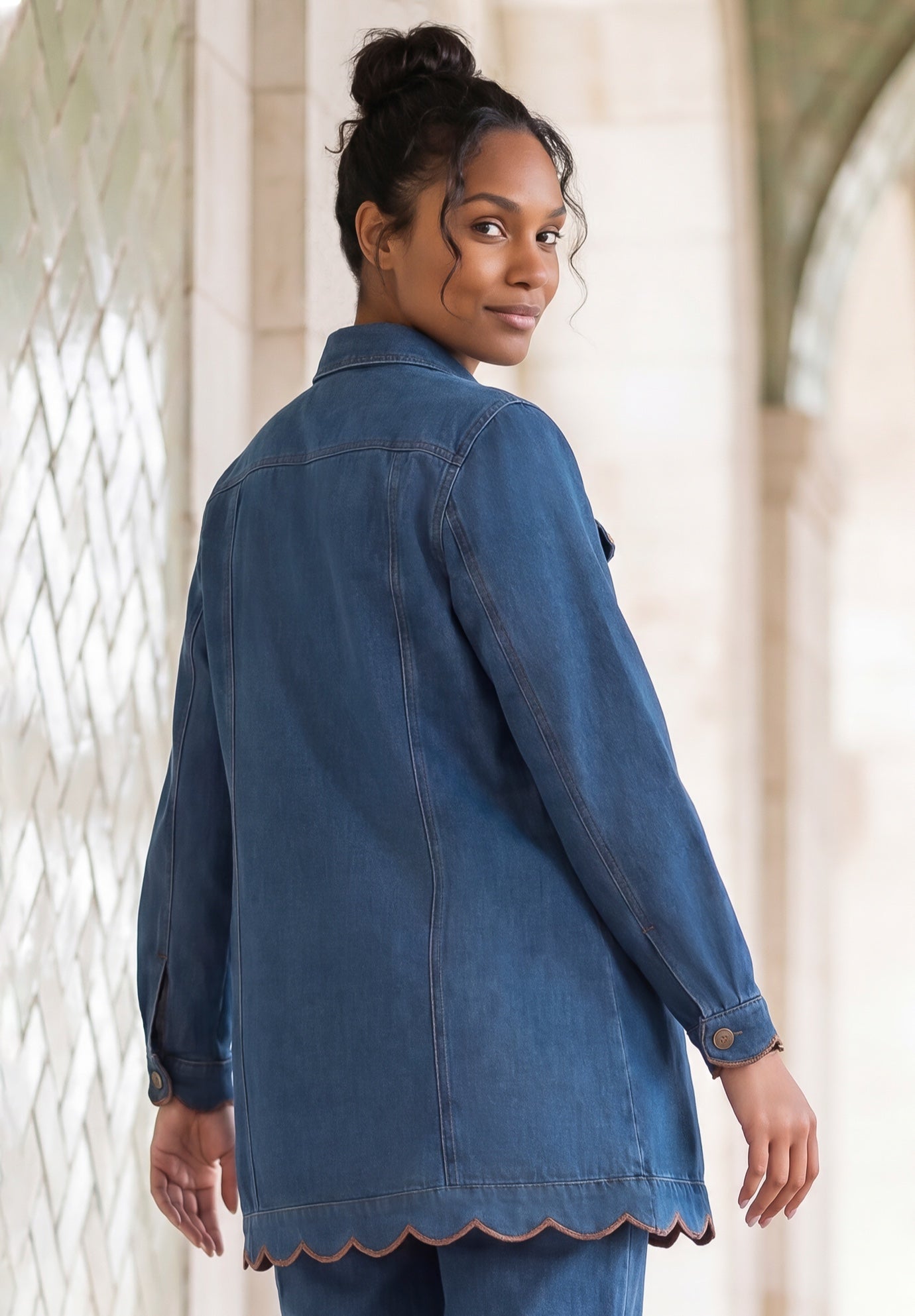 Long Denim Jacket image number 1