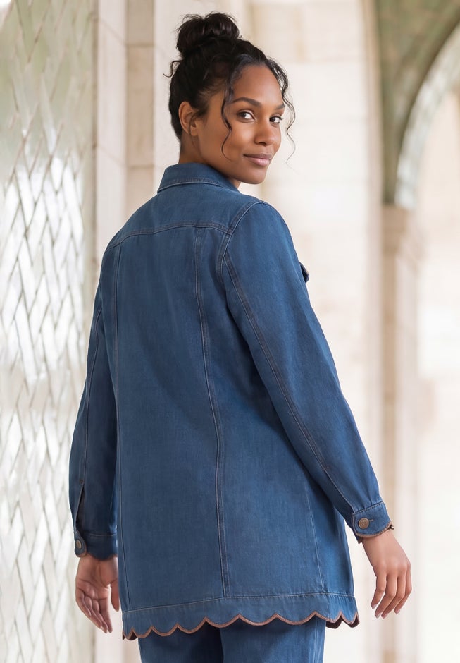 Long Denim Jacket image number 1