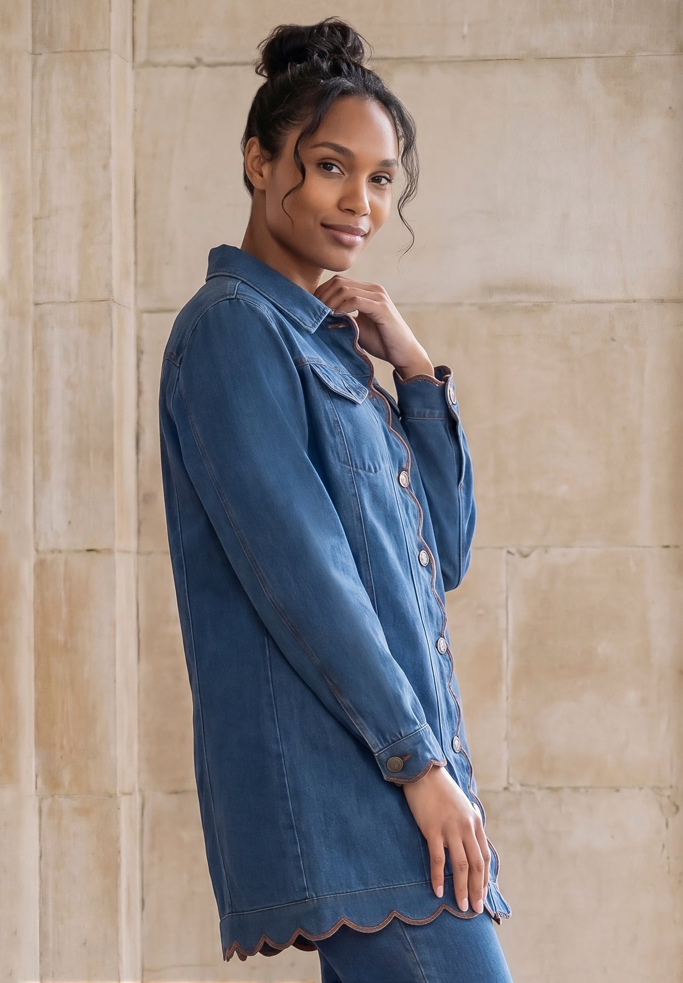 Long Denim Jacket image number 2