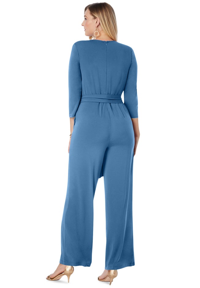 Wide Leg Knit Jumpsuit image number null