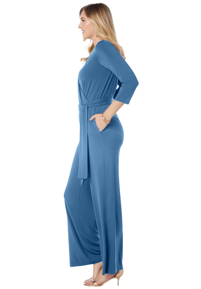 Wide Leg Knit Jumpsuit image number null