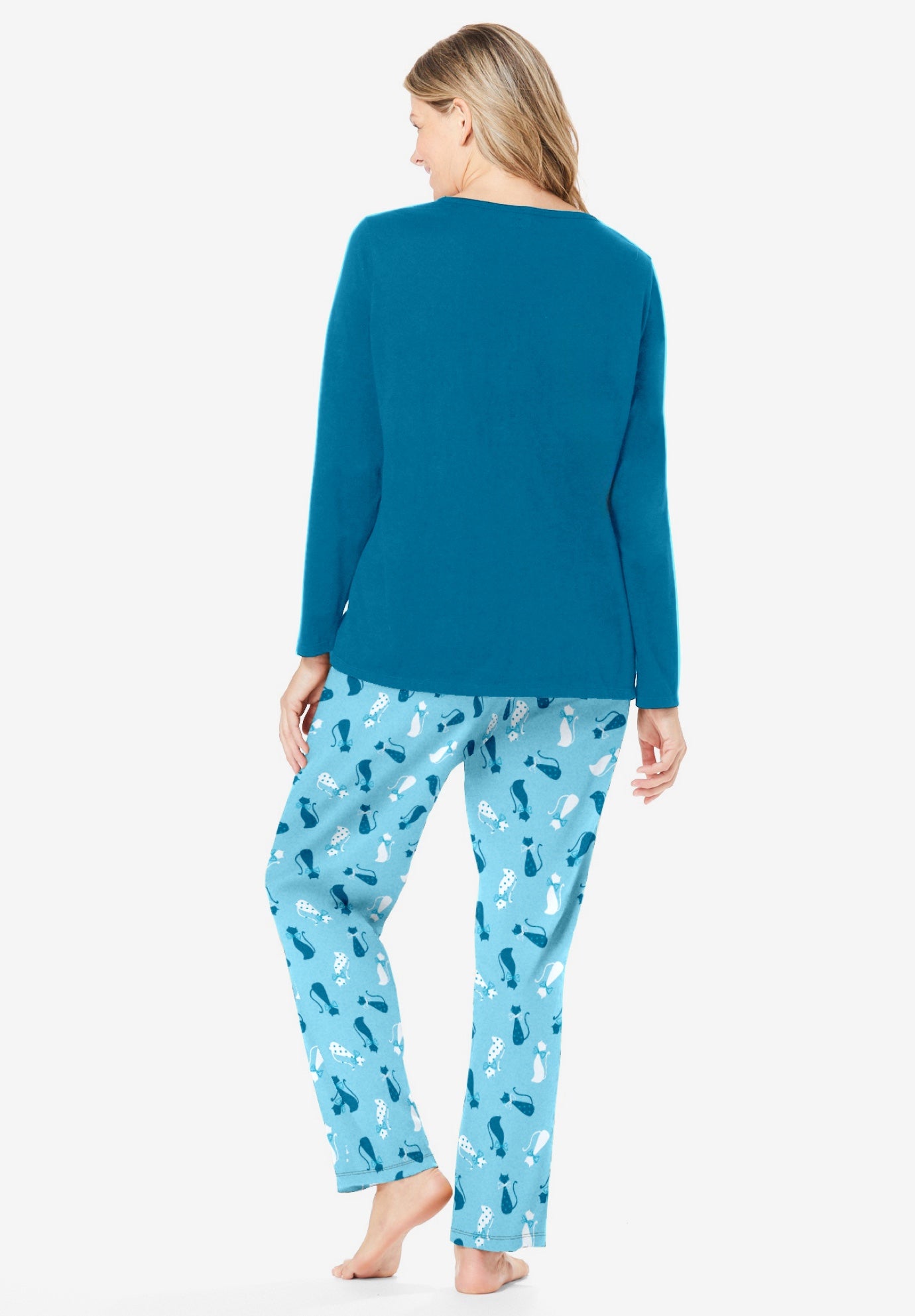 Long Sleeve Knit PJ Set image number 1