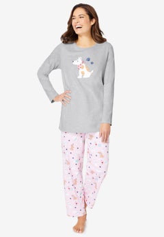 Long Sleeve Knit PJ Set