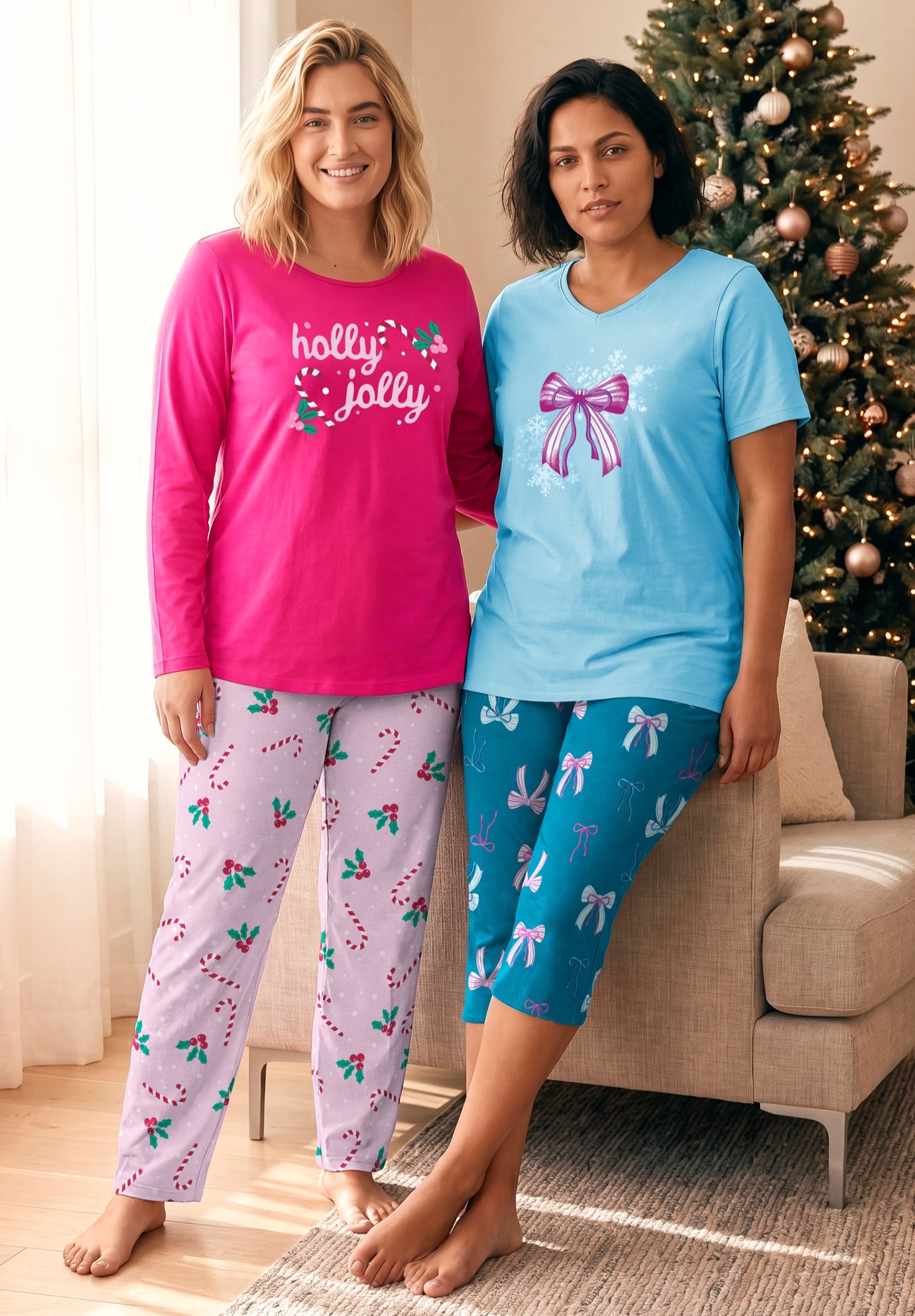 Long Sleeve Knit PJ Set image number 8
