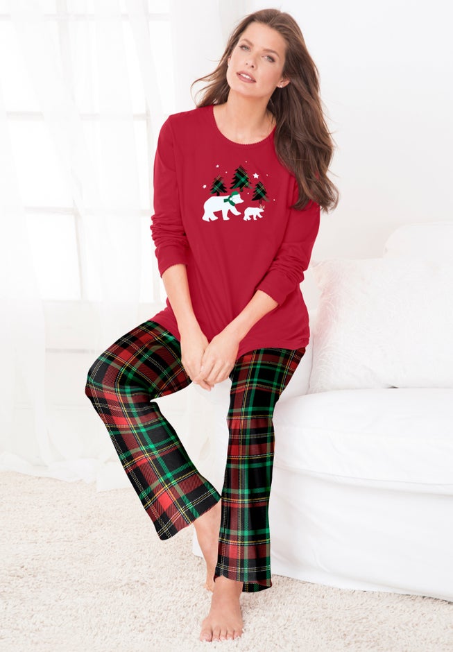 Long Sleeve Knit PJ Set image number 3