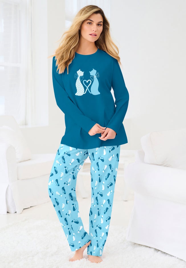 Long Sleeve Knit PJ Set image number 6