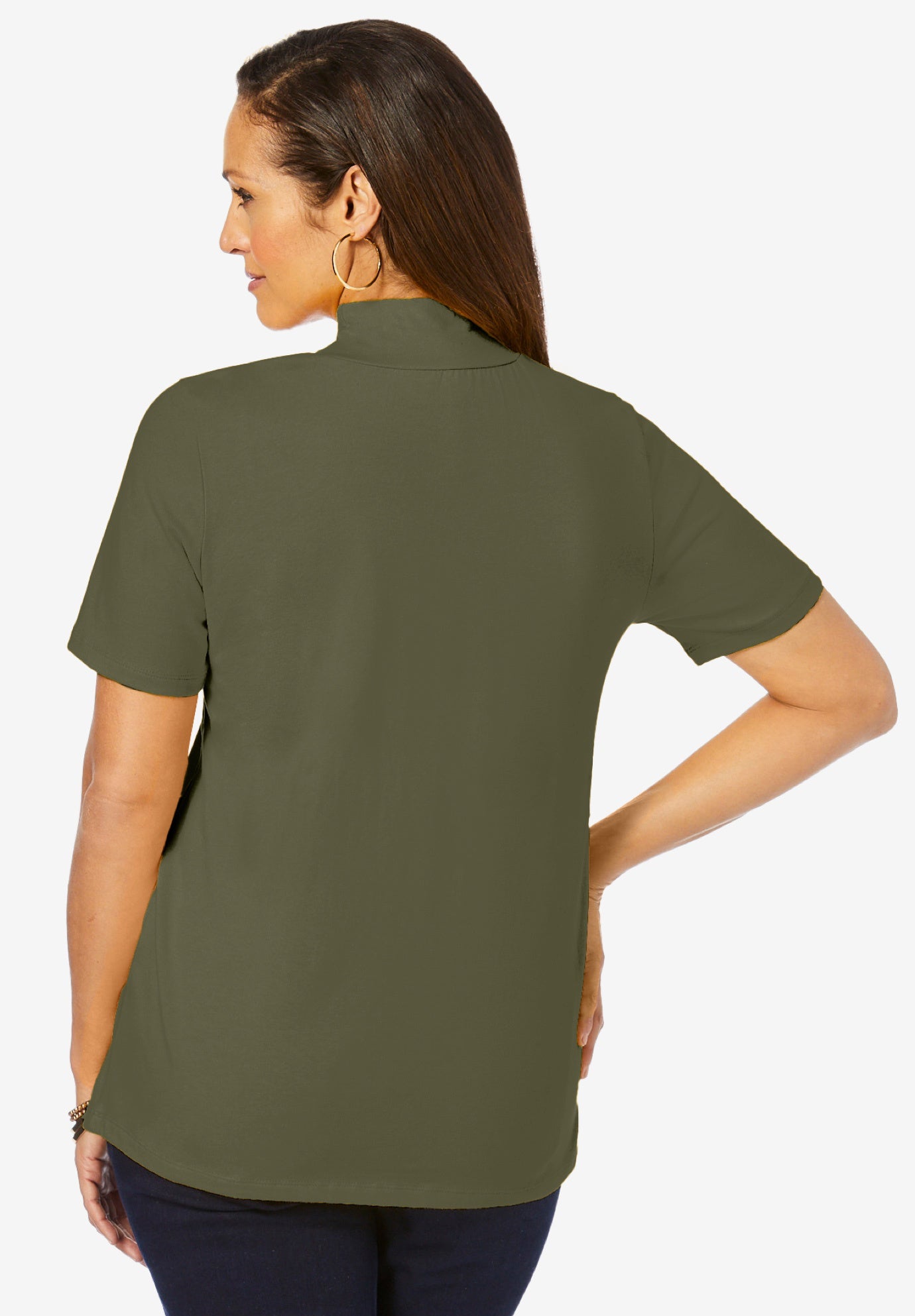 Short Sleeve Mock Neck image number 1