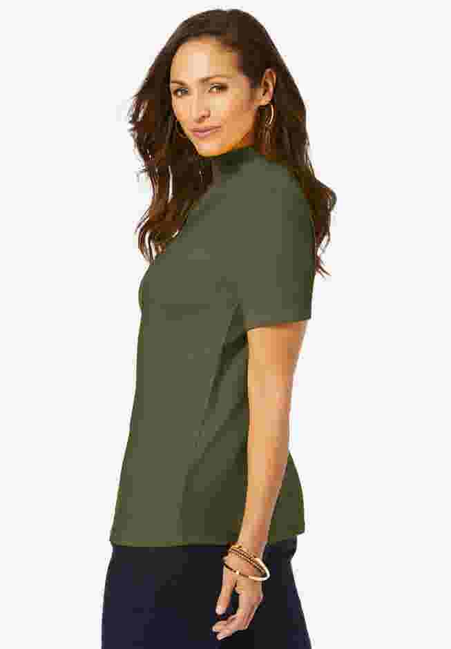Short Sleeve Mock Neck image number 3