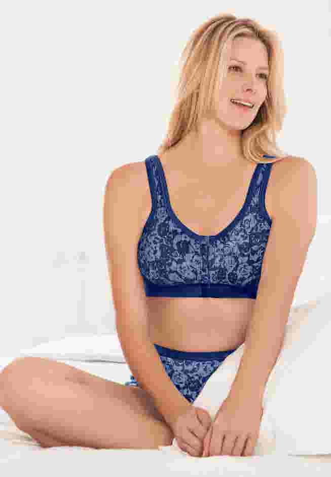 Wireless Front-Close Lounge Bra image number 4