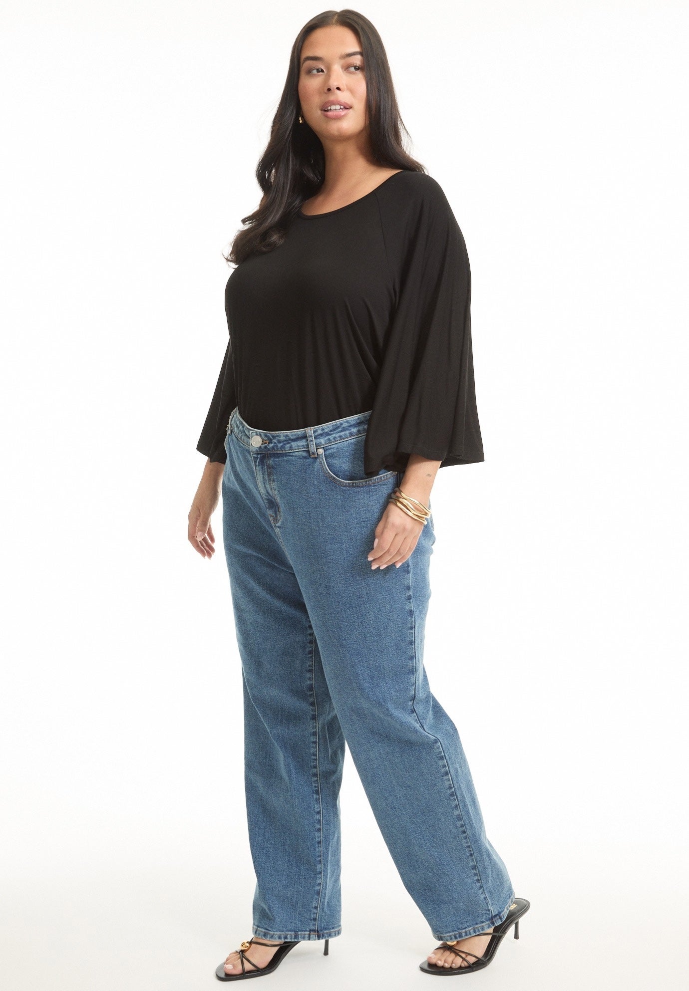June Fit High-Rise Straight-Leg Stretch Jeans image number 2