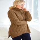 Cable Turtleneck Sweater image number 0