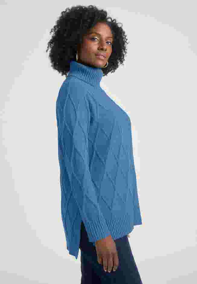 Cable Turtleneck Sweater image number 2