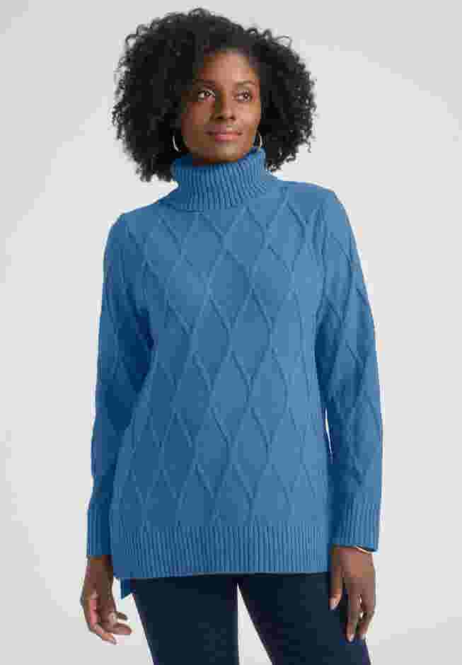 Cable Turtleneck Sweater image number 0
