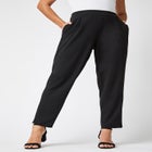 Stretch Knit Crepe Straight Leg Pants image number null