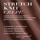 Stretch Knit Crepe Straight Leg Pants image number null