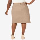 Stretch Cotton Chino Skirt image number null