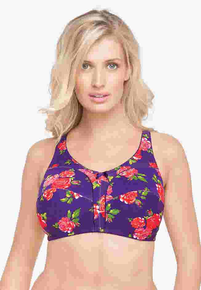 Cotton Back-Close Wireless Bra image number 6