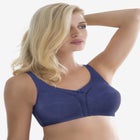 Cotton Back-Close Wireless Bra image number null