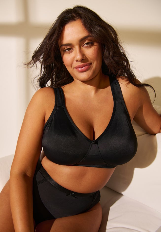 Cotton Back-Close Wireless Bra image number 6