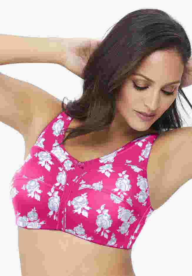 Cotton Back-Close Wireless Bra image number 8