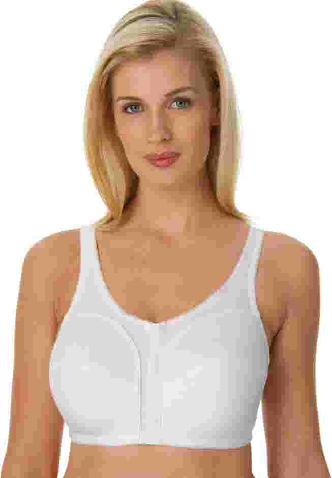 Cotton Back-Close Wireless Bra image number 0