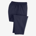 7-Day Straight-Leg Elastic-Waist Stretchy Knit Pant image number null