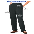 7-Day Straight-Leg Elastic-Waist Stretchy Knit Pant image number null