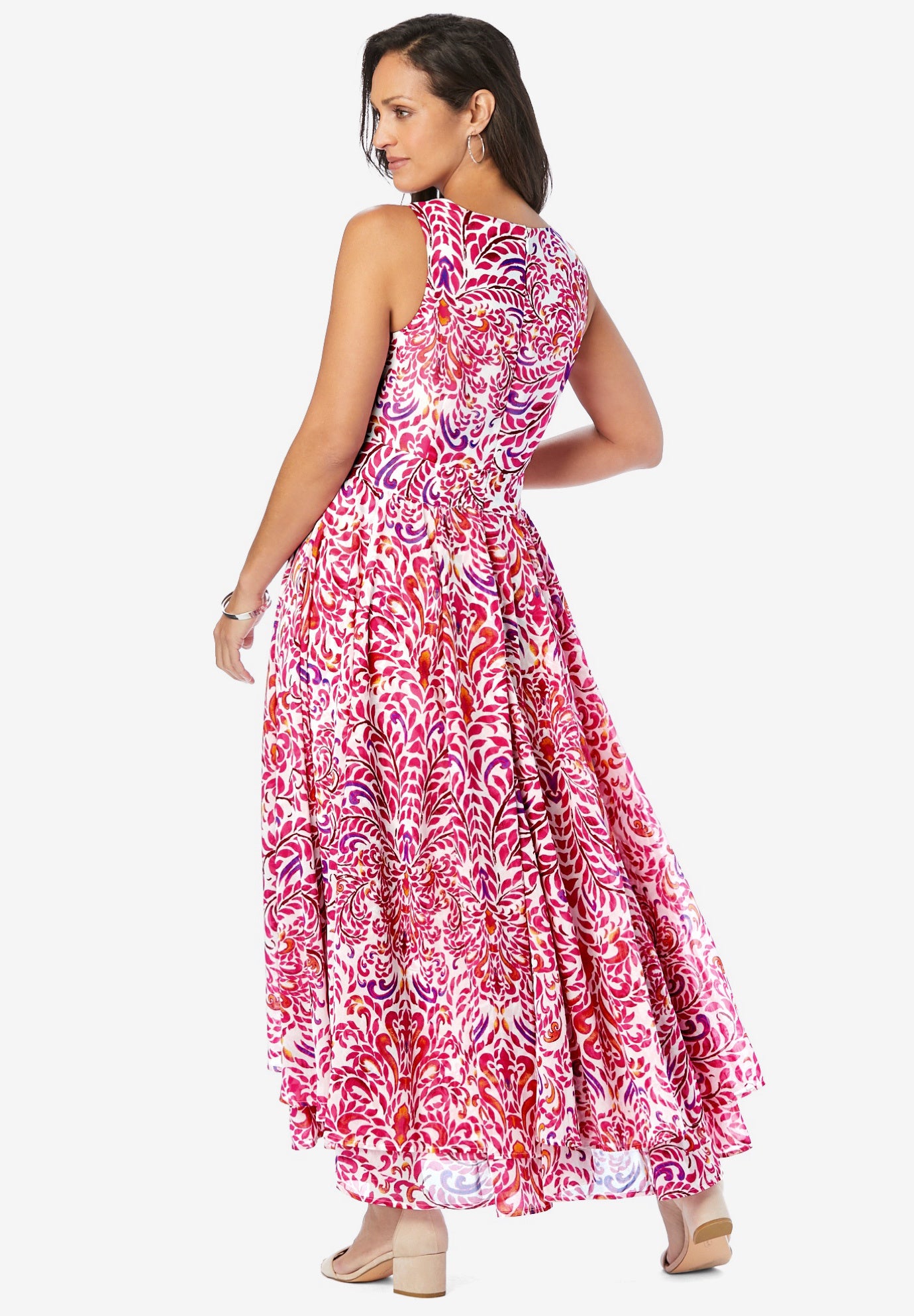 Georgette Flyaway Maxi Dress image number 1