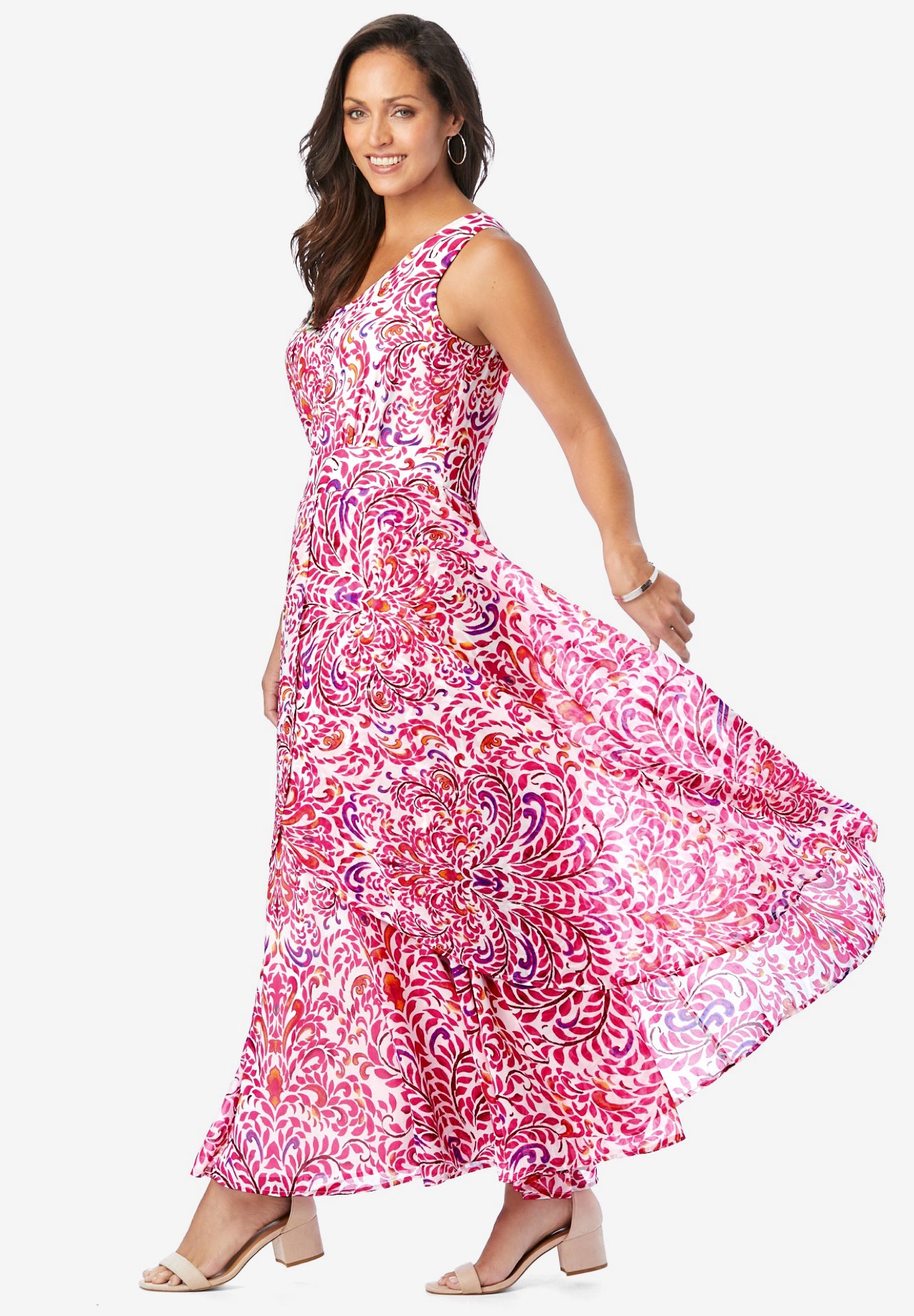 Georgette Flyaway Maxi Dress image number 2