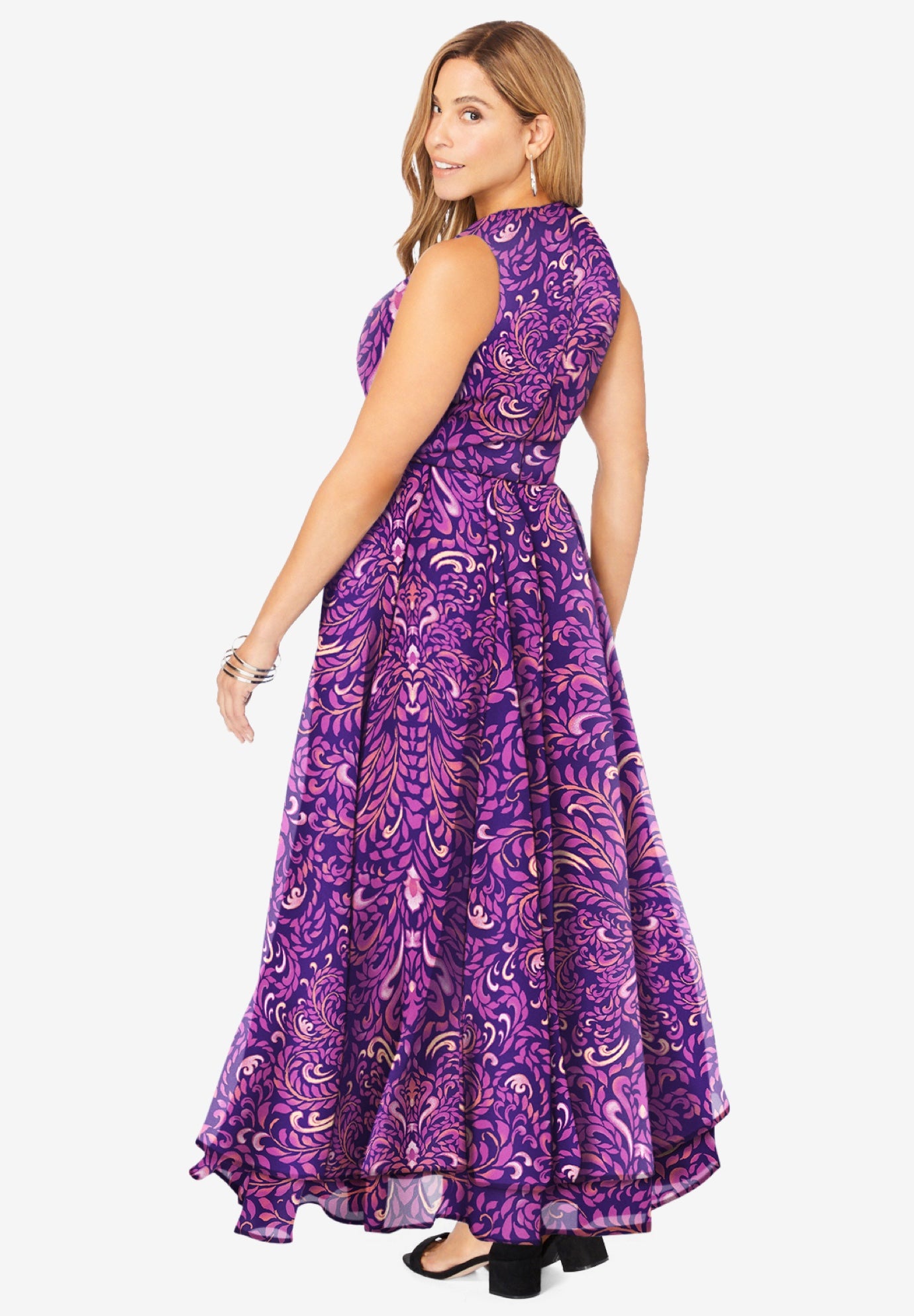 Georgette Flyaway Maxi Dress image number 1