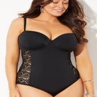 Crochet Underwire One Piece Swimsuit image number null