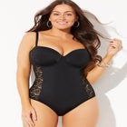 Crochet Underwire One Piece Swimsuit image number null