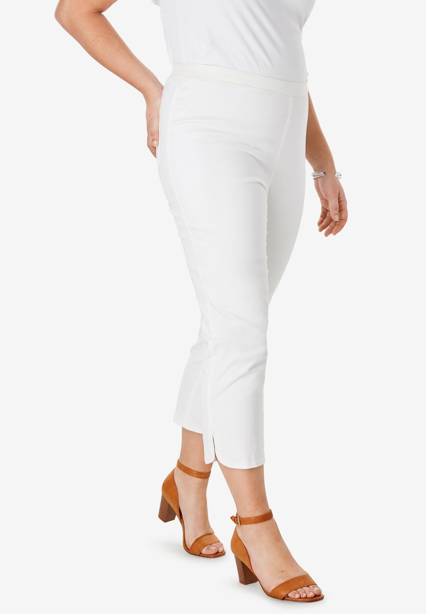 Stretch Denim Crop Jeggings image number 2