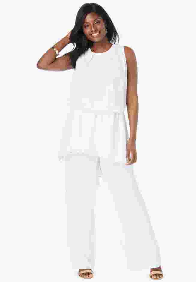 2-Piece Wide-Leg Pant Set image number 0
