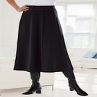 Ponte Knit A-Line Skirt image number 4