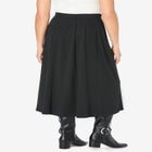 Ponte Knit A-Line Skirt image number 1