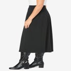 Ponte Knit A-Line Skirt image number 2