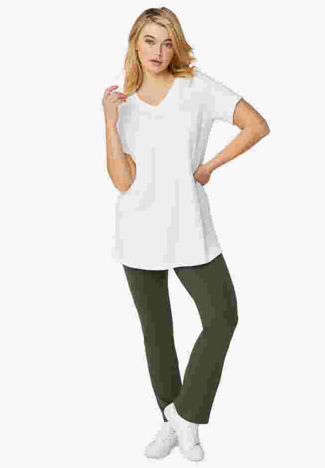 Knit Bootcut Leggings image number 3