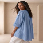 Hi-Low Linen Tunic image number 1