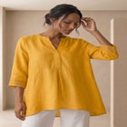 Hi-Low Linen Tunic image number 0