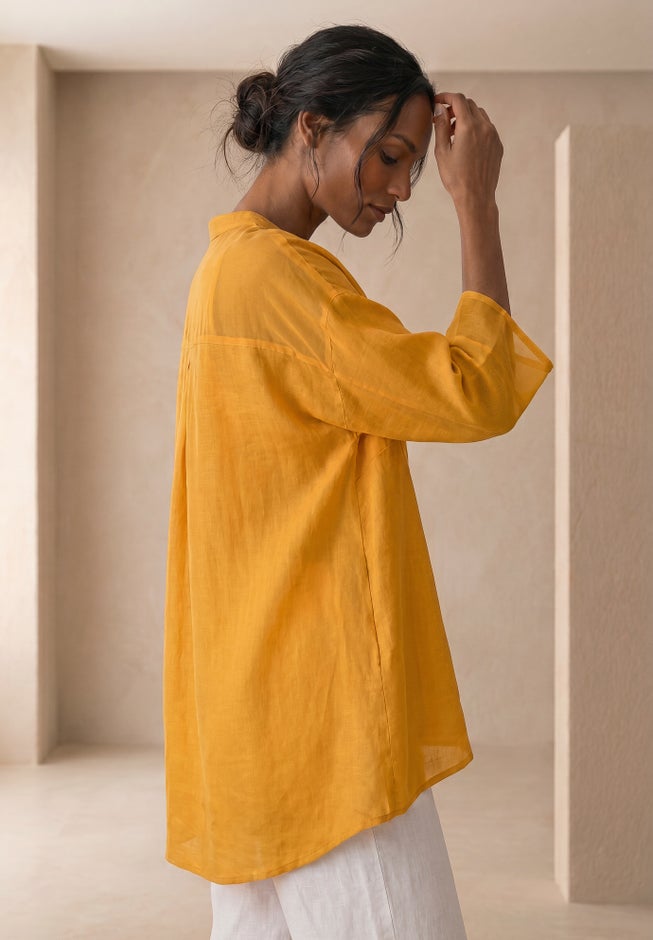 Hi-Low Linen Tunic image number 1