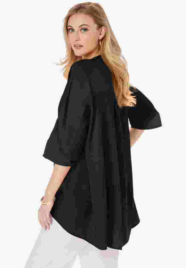 Hi-Low Linen Tunic image number 2