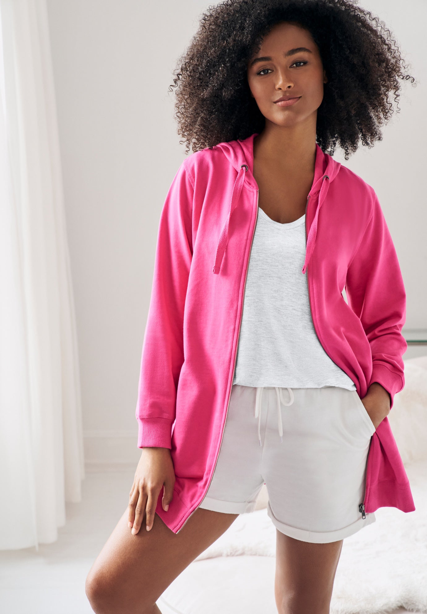 Drapey V-Neck Tee image number 6