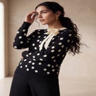 Tie-Neck Sweater image number 0