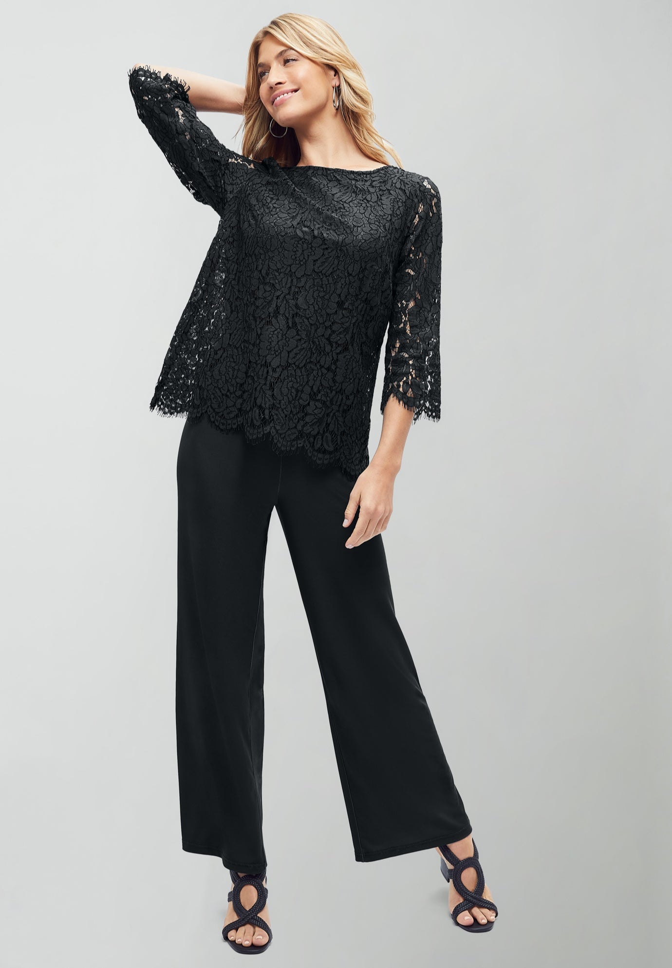 Popover Lace Jumpsuit image number 0