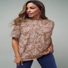 Stretch Cotton Cuff Tee image number null