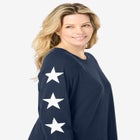 Dreams & Co&reg; Side Print Pajama Set image number null