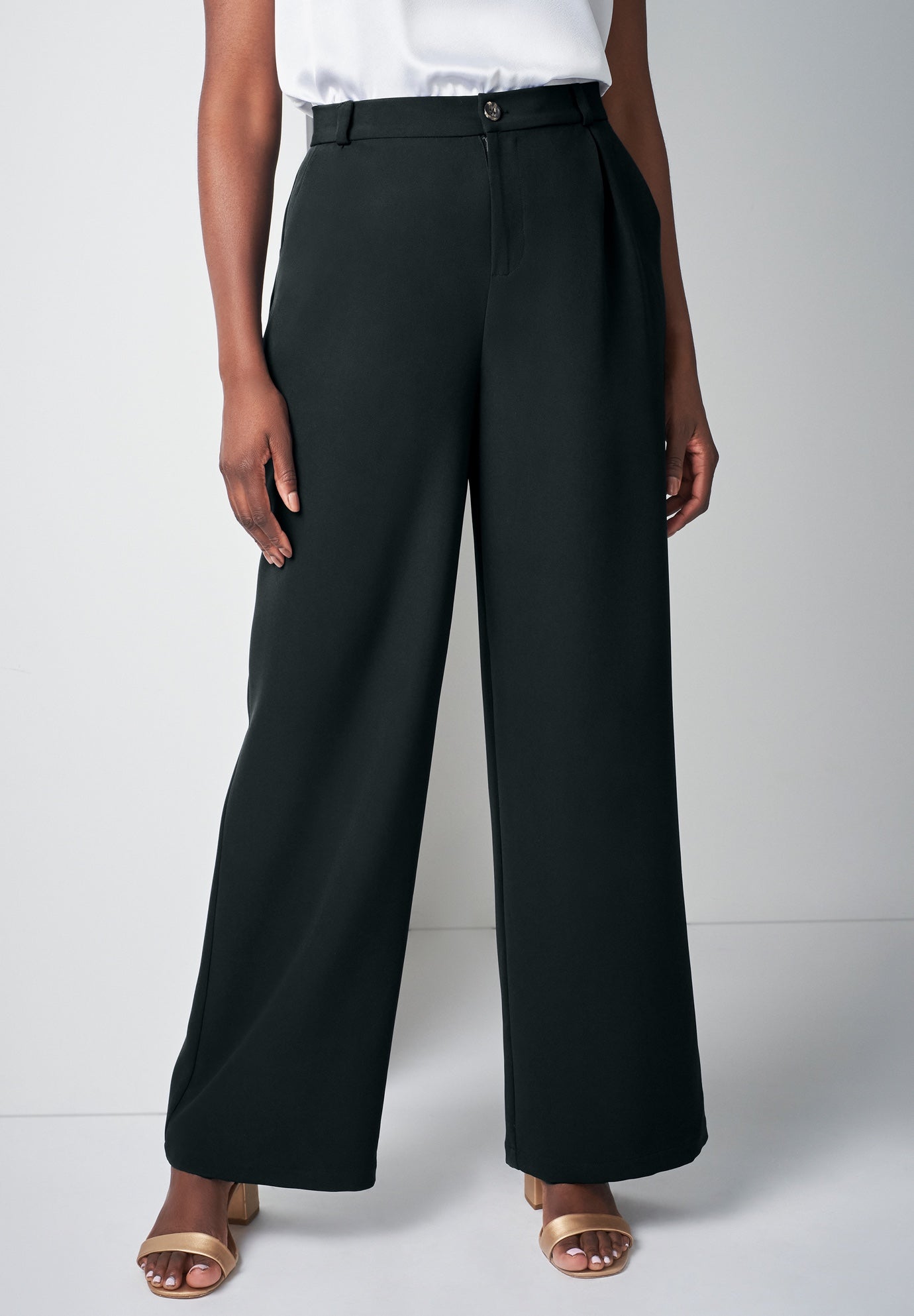Bi-Stretch Wide Leg Pant image number 1