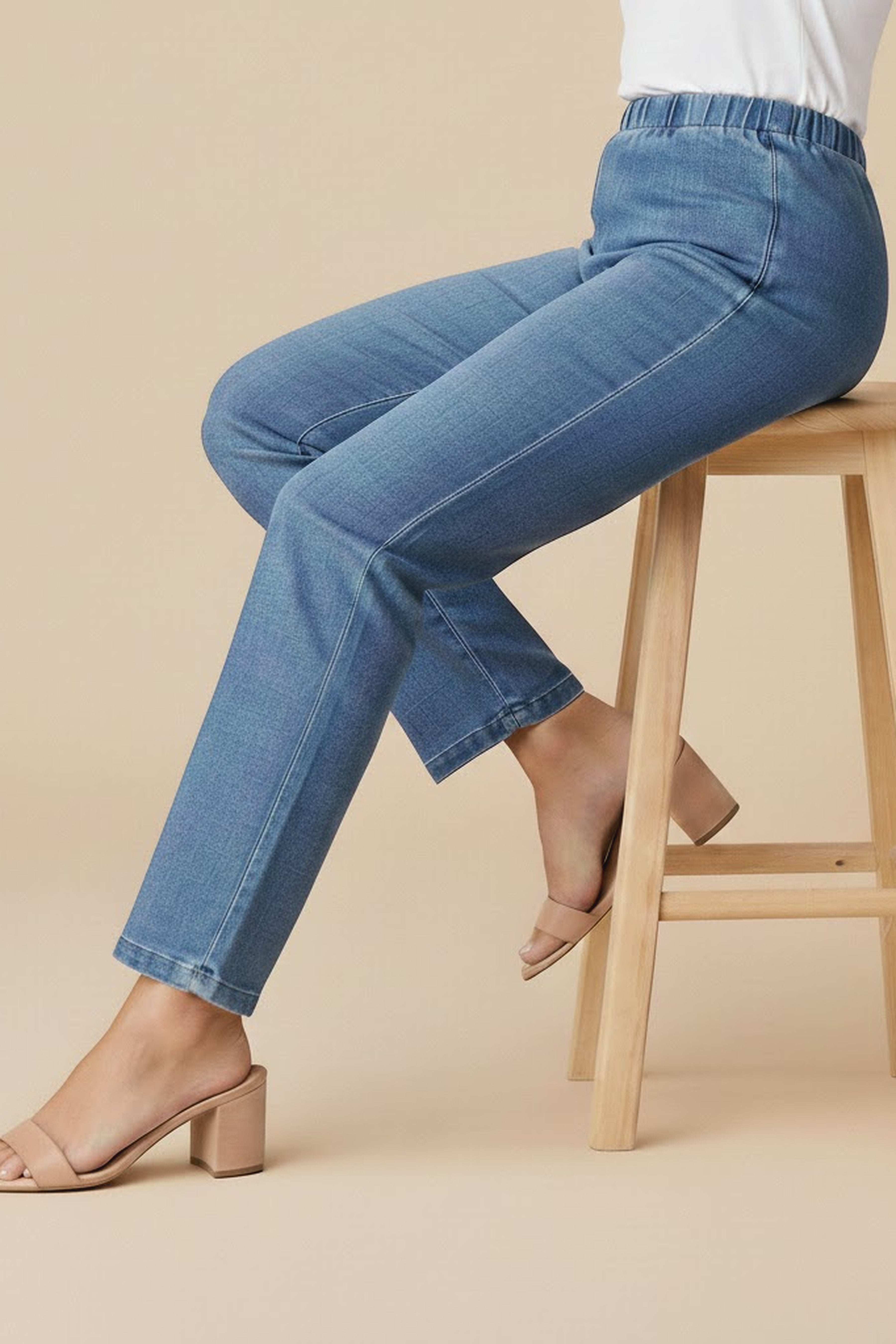 Plus Size Comfort Stretch Straight Leg Jean image number 1